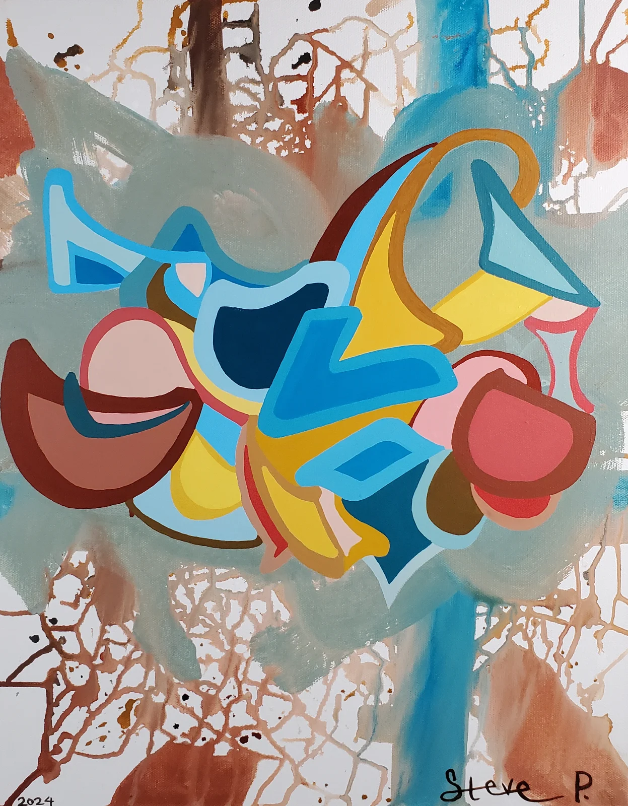 Abstract painting by Steve Peterson